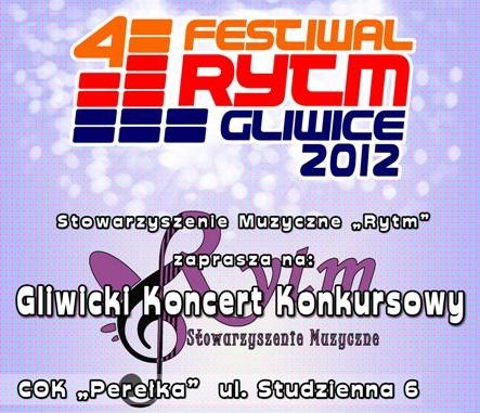 Wystąp na IV Festiwalu RYTM Gliwice!