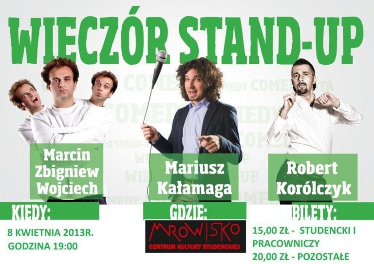 Gwiazdorski wieczór Stand up w Mrowisku