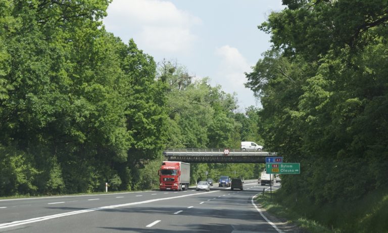 Uderzył w pachołek na DK88, było o krok od tragedii. Szuka go policja