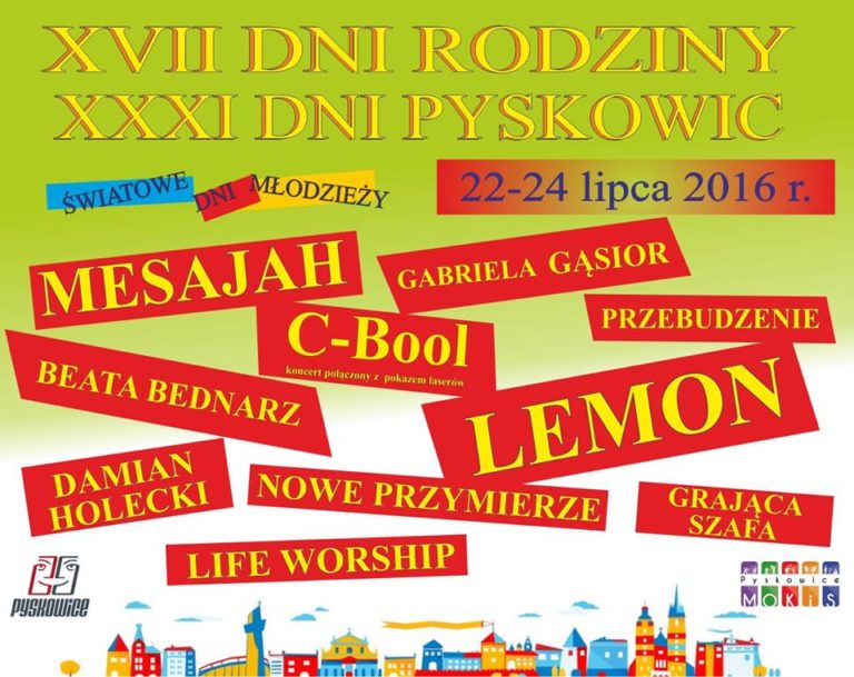 Mesajah, Lemon, C-Bool. Dni Pyskowic już za dwa tygodnie, zobacz program imprezy