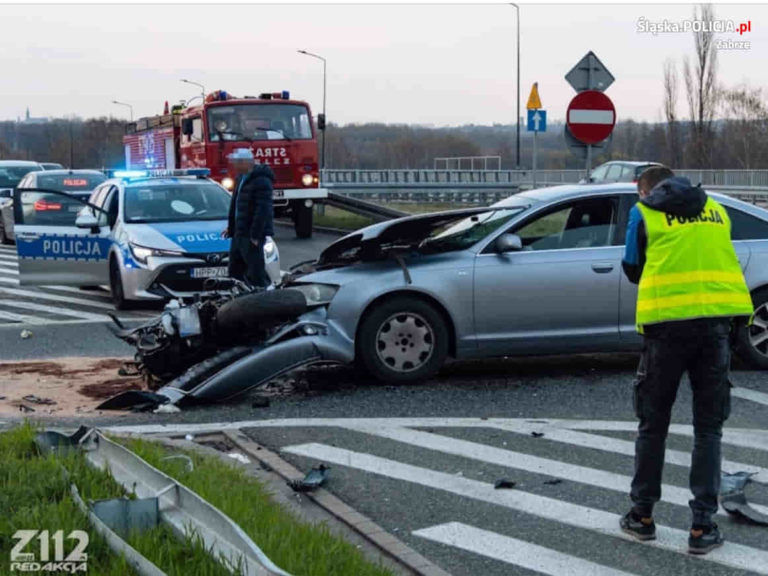 Nie ustąpił pierwszeństwa. Motocyklista z połamanymi nogami