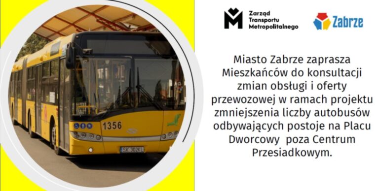 Konsultacje społeczne – liczba autobusów odbywających postoje na Pl. Dworcowym